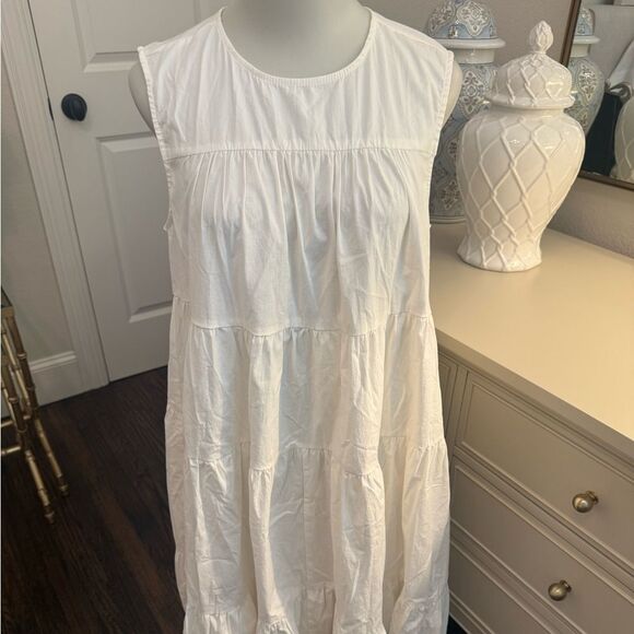 NWT Pomander Place Tuckernuck White Carmen Dress-F14 - Picture 2 of 6